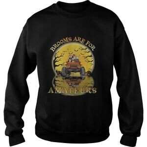 Halloween Brooms Are For Amateurs Dogs Jeep Shirt
